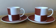 Susie Cooper Heraldry Red Cups
