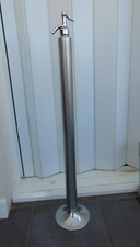 Rare Vintage French 1960s Retro Space Age 34" Chrome Floor Standing Soda Syphon