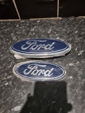 Oversized Ford Badges Ford Transit Blue Front & Rear Van Custom Badge Emblem Lo