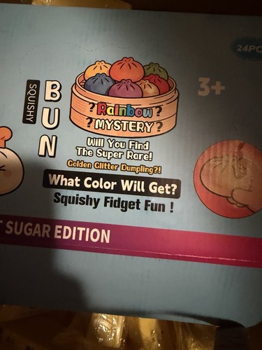 Mystery rainbow squishy bun - mystery,
