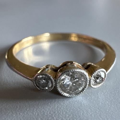 18ct yellow gold 750 old - yellow,