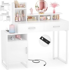 Small Vanity Desk with Power