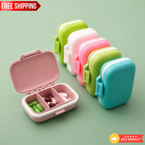Daily pill box portable - daily,