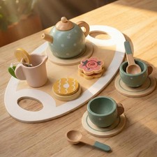 Interactive Wooden Tea Party