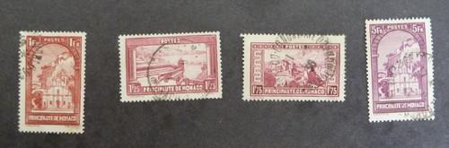 Monaco stamps 1933 buildings - 1933,