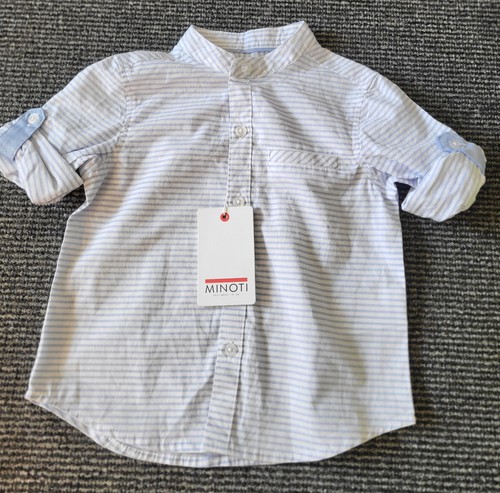 Bnwt boys minoti blue white - boys,
