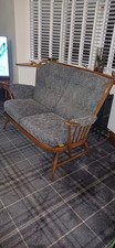 Vintage Mid-century Ercol 203 Windsor 2 Seater Sofa/Settee in Oak 