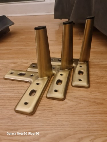 Metal legs angled antique - metal,