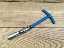 Vintage Draper 10mm Flexible Spark Pug Wrench Soft Grip T Bar Handle