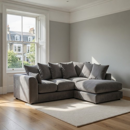 Seater sofa grey plush - 3&2,