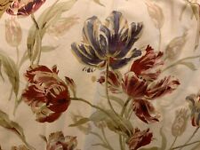 PAIR + 1 Extra Laura Ashley Gosford PAPRIKA P Pleat Curtains 53in long .RARE