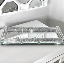 Diamond Crushed Tray Trimmings Crystal Filler Tray For Tea Coffee Sugar Jars