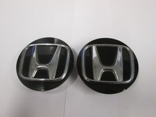 2X GENUINE HONDA HRV 2016 - 20 62mm ALLOY WHEEL CENTRE CAP 44732 T7A J31 black