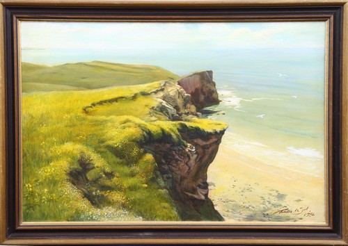 Oil canvas signed charles - on,