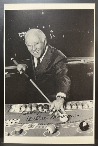 Willie mosconi signed - willie, 4x6