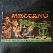 Vintage Meccano Instruction Manual Outfit No.2