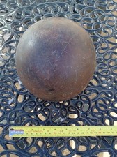 Antique Lignum Vitae Lawn Bowl – Hand-Turned Wooden Bowl