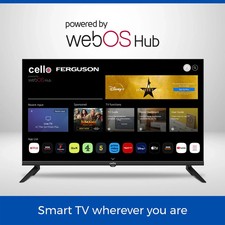 Cello Frameless 32" Smart LED TV Ultrafast WebOS |  YouTube Netflix Prime etc