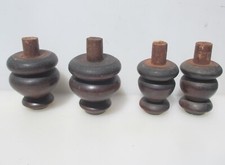 Antique Wooden Furniture Feet Sofa Legs Chair Stand Wood Vintage Stand Base x4