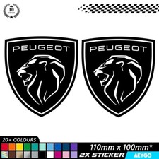 2x PEUGEOT Vinyl Sticker Decal Car Window Bumper Graphic Livery Race Rally 