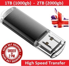 1TB (1000gb)2TB (2000gb) HighSpeed USB Memory Stick Flash Pen Thumb Drive PC/Mac