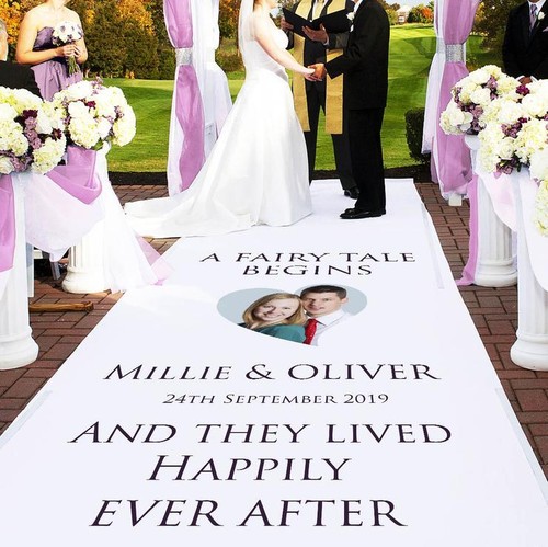 Personalised wedding aisle - personalised,