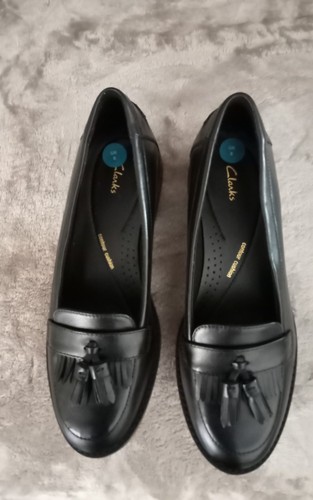 Reduced clarks black leather - reduced,
