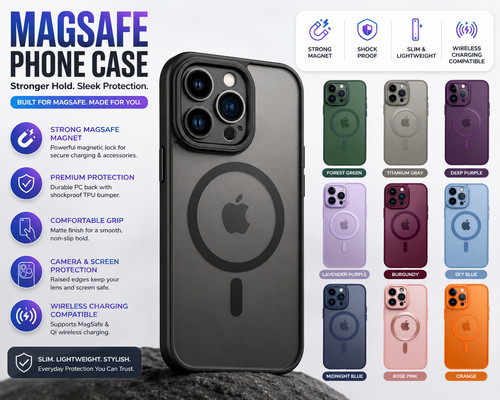 Shockproof magnetic magsafe - shockproof,