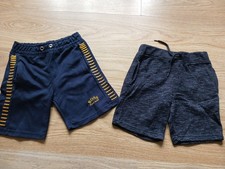 Boys Shorts Bundle 5-6 Years Includes Primark Grey / Navy Blue 2 Pairs