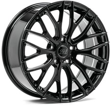 Alloy Wheels 18" 1AV ZX2 Black Gloss For Vauxhall Corsa VXR [E] 15-19