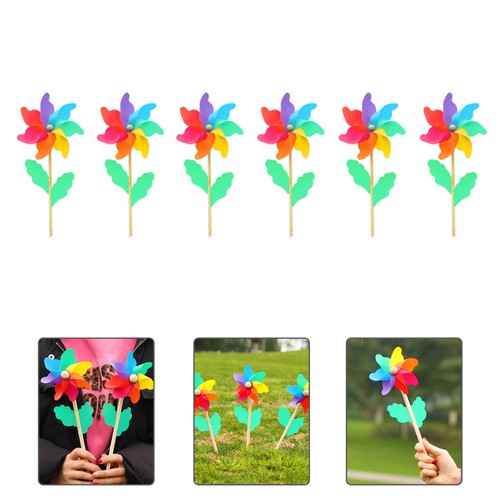 6pcs children wooden pole - 6pcs,