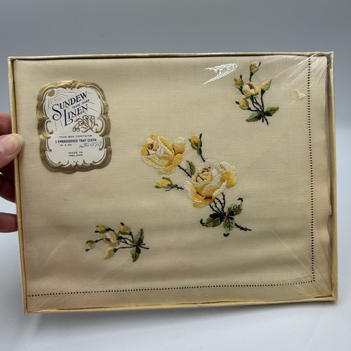 Vintage irish sundew linen - sundew,