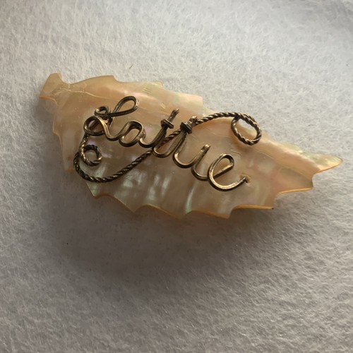 Antique mother pearl scroll - antique,
