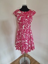 Kew Floral Dress Size 14 Pink