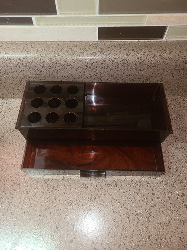 Vtg dresser organizer acrylic - vtg,
