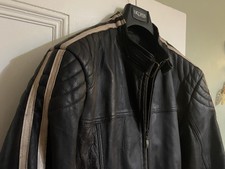 Lakeland Men's Leather Biker Jacket Size 44