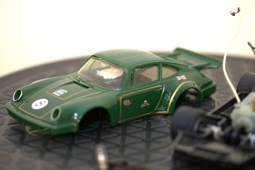Scalextric porsche 911 turbo - scalextric,