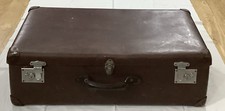 Vintage Brown Globetrotter Suitcase Trunk Made in England