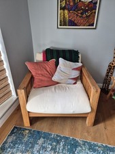 Futon Company Oke Single Seater Oak Sofa Bed