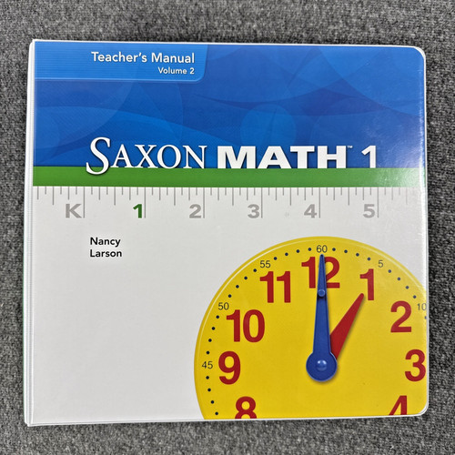 Saxon math teachers manual s - saxon,