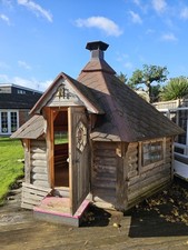 Wooden Garden House - BBQ/Grill House - Hobbit Style Garden Hut