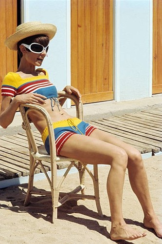 Audrey hepburn bath suit - in, a