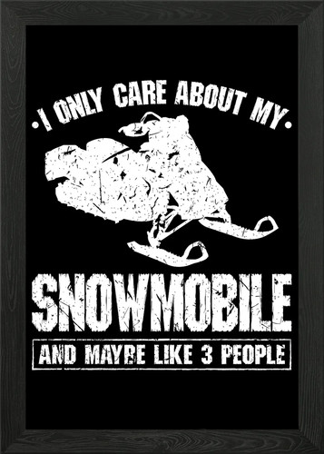 Snowmobile gifts framed wall - snowmobile,