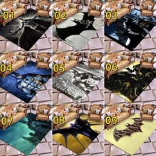 Batman Rug Area Kid Bedroom Living Room Decor Anti-Slip 3D Floor Carpet Mat Door