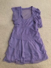 Girl children summer dress glittery size 5 years lilac