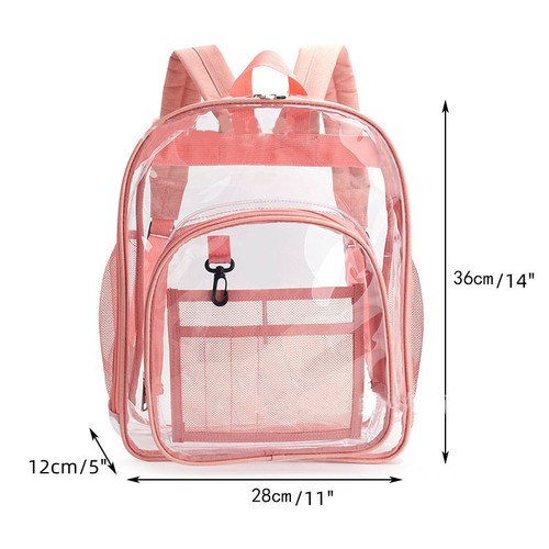 Clear transparent backpack - transparent,