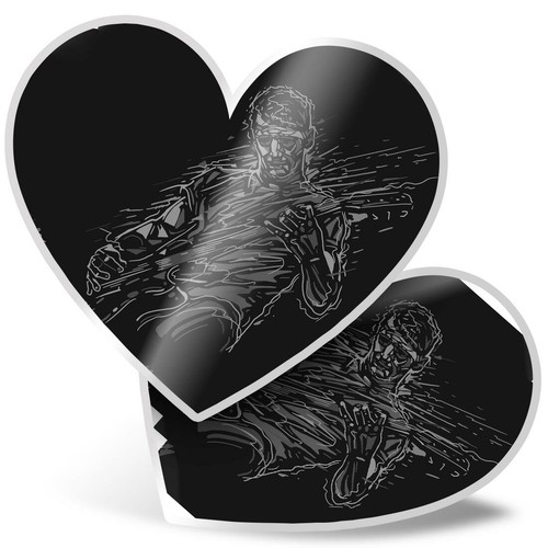 Heart stickers bw - 2,
