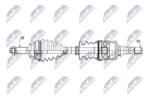 Driveshaft front axle - driveshaft,