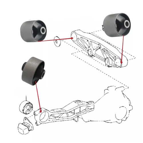 Rear differential diff arm - rear,