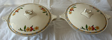 J & G MEAKIN SOL  PATTERN, PAIR OF SERVING BOWLS